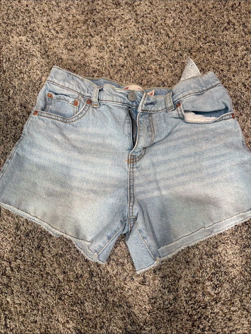 Levi's Light Blue Denim Cutoff Shorts